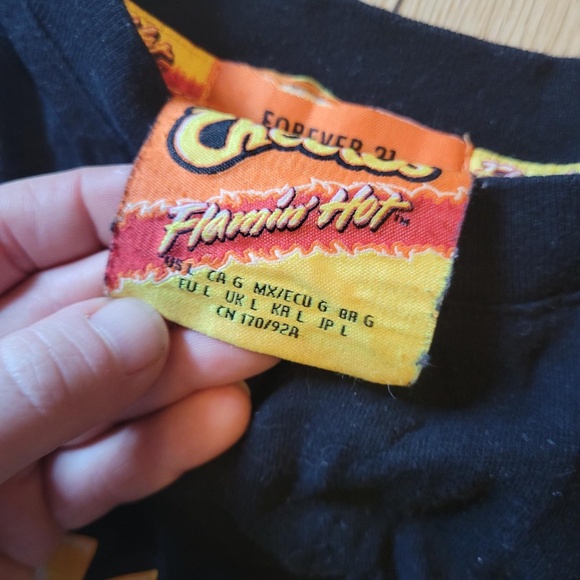Forever 21 Cheetos shirt Large flame - Picture 3 of 3